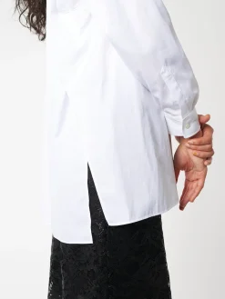 Sale - Cotton Poplin Loose Fit Shirt in Women Tops & Blouses | Button-Ups