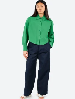 Online - Cotton Poplin Pants in Women Pants