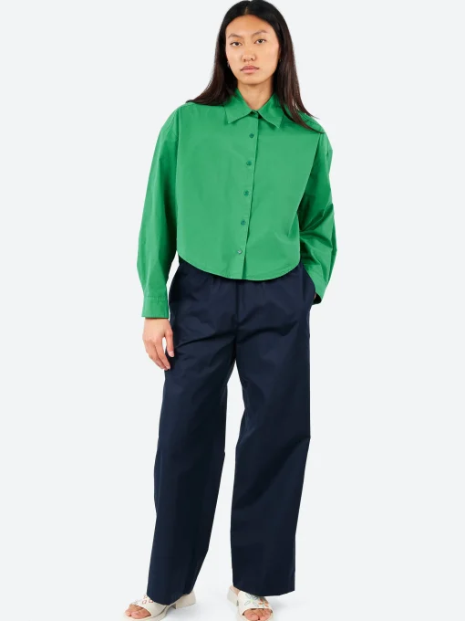 Online - Cotton Poplin Pants in Women Pants