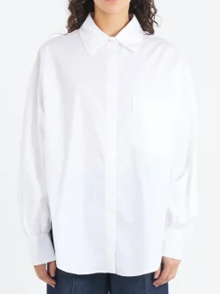 New - Cotton Poplin Shirt in Women Tops & Blouses | Button-Ups