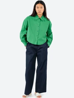 Discount - Cotton Poplin Shirt in Women Tops & Blouses | Button-Ups