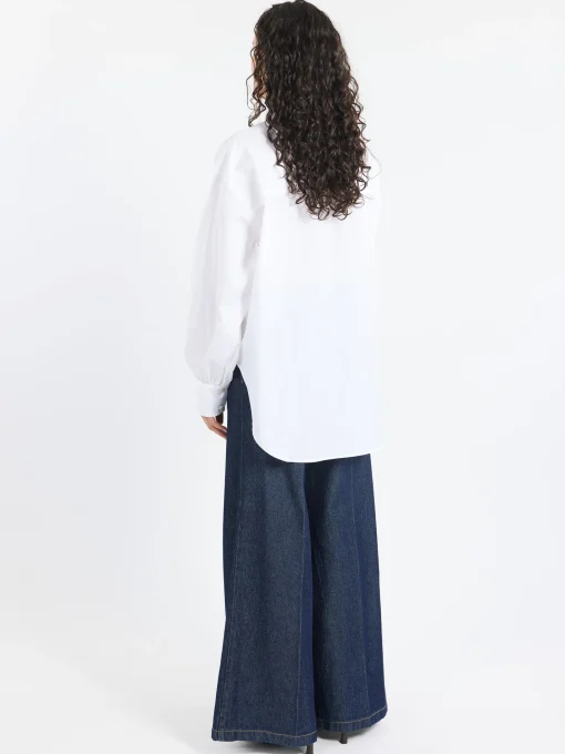 New - Cotton Poplin Shirt in Women Tops & Blouses | Button-Ups