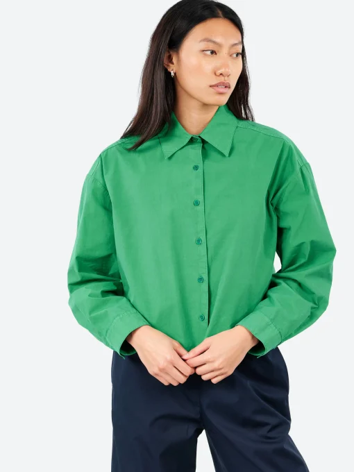 Discount - Cotton Poplin Shirt in Women Tops & Blouses | Button-Ups