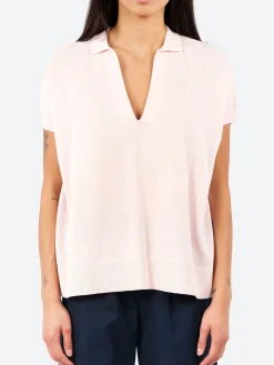 Outlet - Cotton V-Neck Jumper in Women Tops & Blouses