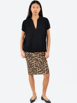 Fashion - Cotton V-Neck Jumper in Women Tops & Blouses