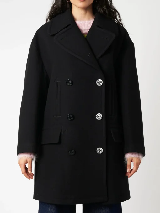 Best - Double-Breasted Coat in Women Outerwear