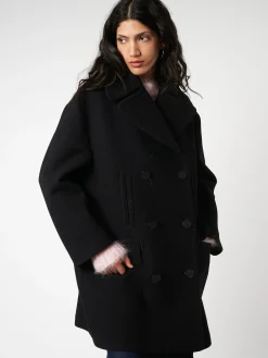 Best - Double-Breasted Coat in Women Outerwear