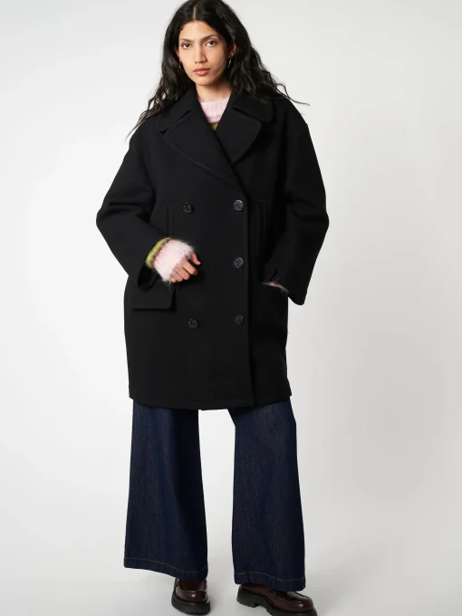 Best - Double-Breasted Coat in Women Outerwear