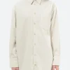 Clearance - Garment-Dyed Corduroy Shirt in Natural Women Tops & Blouses | Button-Ups