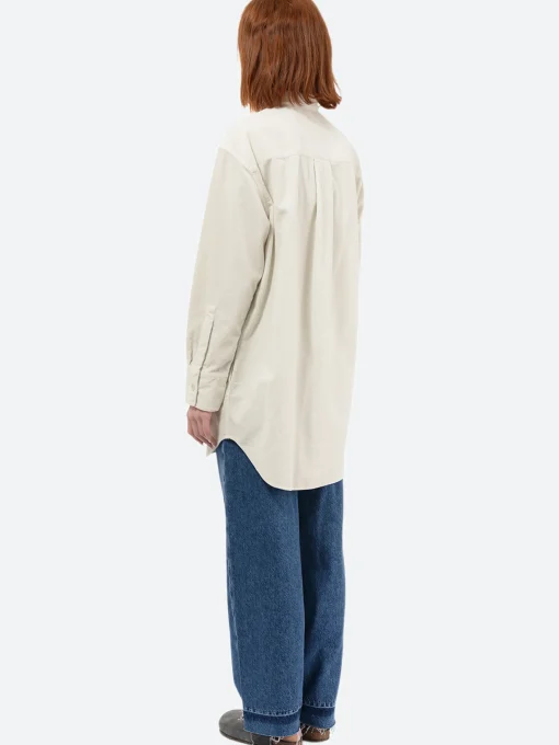 Clearance - Garment-Dyed Corduroy Shirt in Natural Women Tops & Blouses | Button-Ups