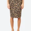Discount - Leopard Print Pencil Skirt in Women Skirts