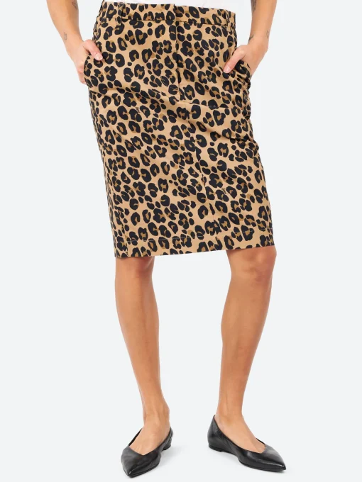 Discount - Leopard Print Pencil Skirt in Women Skirts