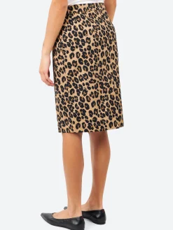 Discount - Leopard Print Pencil Skirt in Women Skirts