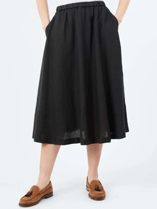 Fashion - Linen Skirt in Women Skirts