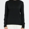 New - Merino Wool Crewneck Jumper in Women Tops & Blouses | Knitwear