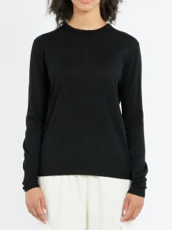 New - Merino Wool Crewneck Jumper in Women Tops & Blouses | Knitwear