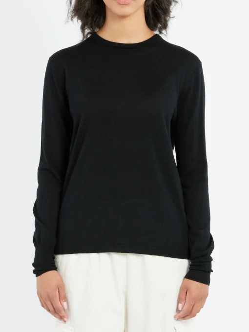 New - Merino Wool Crewneck Jumper in Women Tops & Blouses | Knitwear