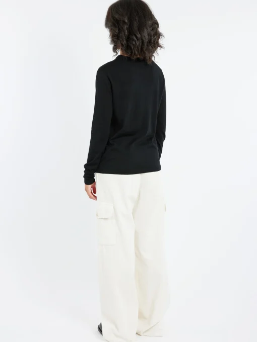 New - Merino Wool Crewneck Jumper in Women Tops & Blouses | Knitwear