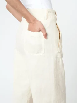 Discount - Slub Linen Trousers in Women Pants