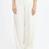 Best - Stretch Fustian High-Waisted Trousers in Women Pants