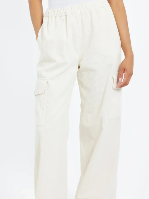 New - Wide Corduroy Trousers in Women Pants