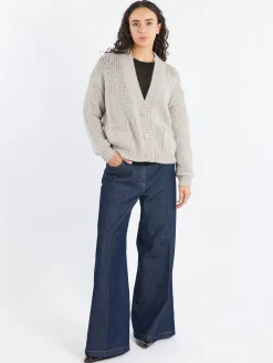 Sale - Wide Leg Flared Jeans in Women Pants | Denim