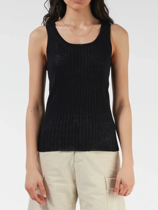 Sale - Alisa Knit Tank in Black Women Tops & Blouses | Knitwear