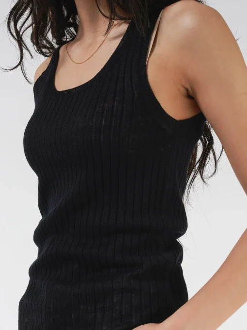 Sale - Alisa Knit Tank in Black Women Tops & Blouses | Knitwear