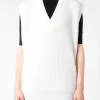 Sale - Bobby Sweater Vest in Cream Women Tops & Blouses | Knitwear