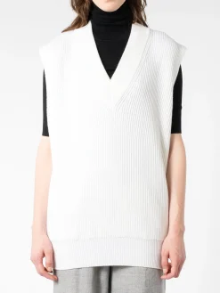 Sale - Bobby Sweater Vest in Cream Women Tops & Blouses | Knitwear