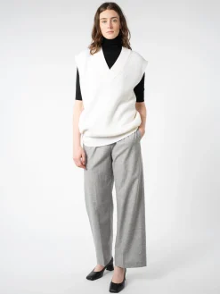 Sale - Bobby Sweater Vest in Cream Women Tops & Blouses | Knitwear