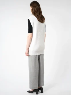 Sale - Bobby Sweater Vest in Cream Women Tops & Blouses | Knitwear
