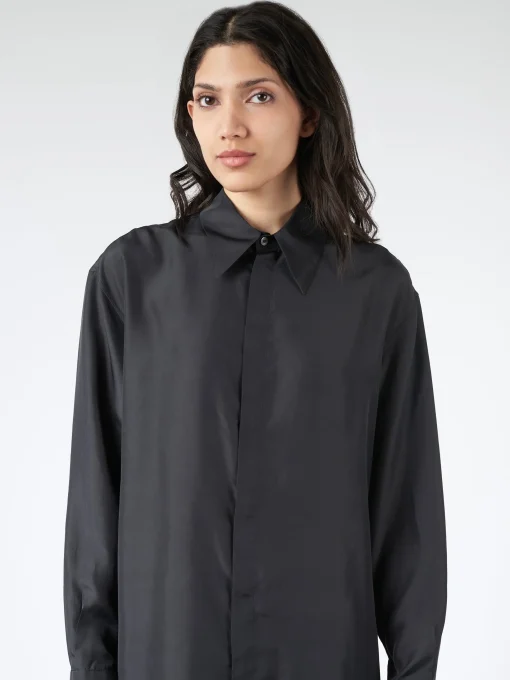Hot - Lela Shirt in Nero Women Tops & Blouses