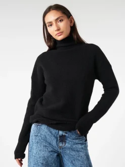 Outlet - Margaret Turtleneck in Black Women Tops & Blouses | Knitwear