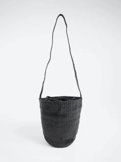 Best - Secchiello Braided Bag in Nero Women Bags | Belts