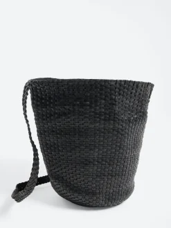 Best - Secchiello Braided Bag in Nero Women Bags | Belts