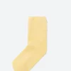 Outlet - Buckle Over Ankle Socks in Bog Yellow Women Socks & Hosiery | Belts