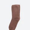 Clearance - Buckle Over Ankle Socks in Brown Women Socks & Hosiery | Belts