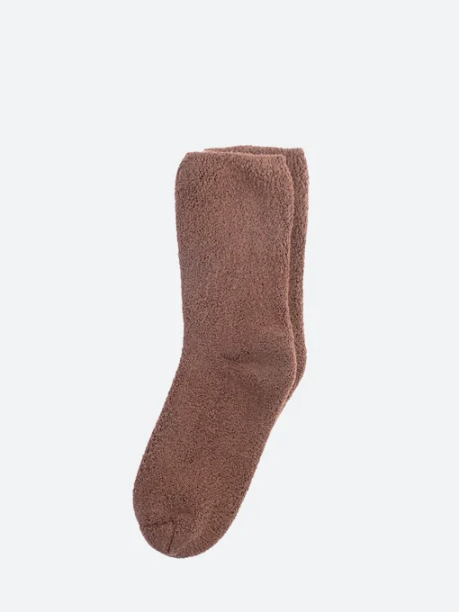 Clearance - Buckle Over Ankle Socks in Brown Women Socks & Hosiery | Belts