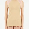 Discount - Gene Tank in Hen Yellow and Buio Pink Women Tops & Blouses