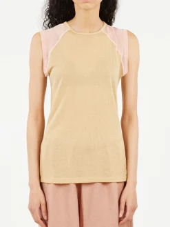 Discount - Gene Tank in Hen Yellow and Buio Pink Women Tops & Blouses
