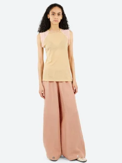 Discount - Gene Tank in Hen Yellow and Buio Pink Women Tops & Blouses