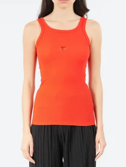 Online - Heart Tank in My Red Women Tops & Blouses