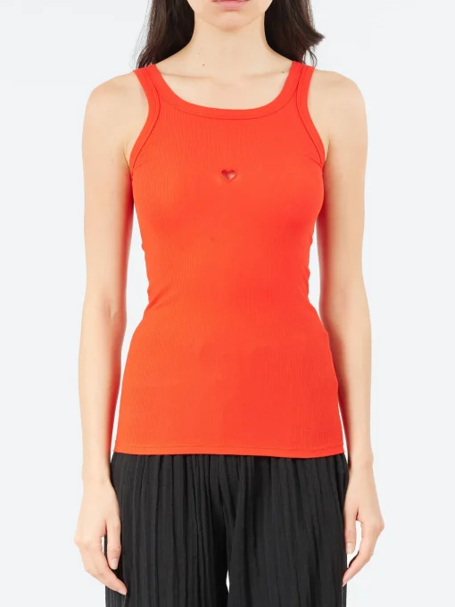 Online - Heart Tank in My Red Women Tops & Blouses