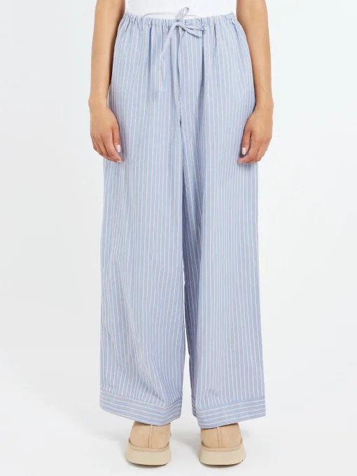 Clearance - Limber Pants in Red Blue Stripe Women Pants