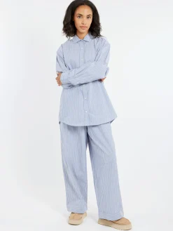 Clearance - Limber Pants in Red Blue Stripe Women Pants