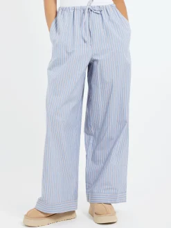 Clearance - Limber Pants in Red Blue Stripe Women Pants