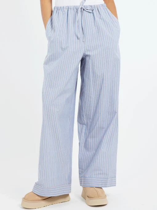 Clearance - Limber Pants in Red Blue Stripe Women Pants