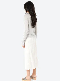 Sale - Long Sleeve Tee in Grey Melange Women Tops & Blouses | T-Shirts