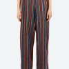Discount - Ole Pants in Maroon Multi Stripe Women Pants | Overalls & Jumpsuits